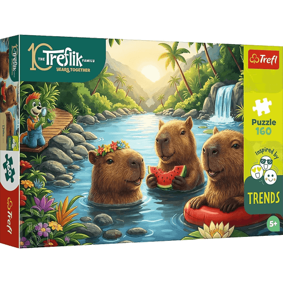 Pazl \ Puzzle \ Пазлы Puzzles - "160" Inspired By Trends - Capybaras / KAZSTUDIO SA The Treflik Family