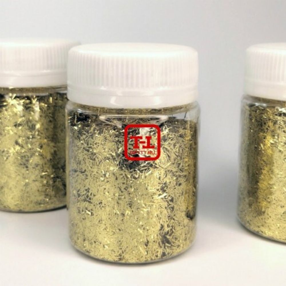 СОЛОМКА 0.1х2.0 - БЛЕСК 902 Золото Gold металлик