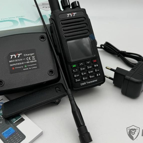 Цифровая радиостанция TYT MD-UV390 DMR AES 256 ip67