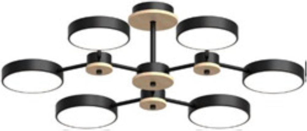 Потолочный светодиодный светильник LED4U L3216-730 BK