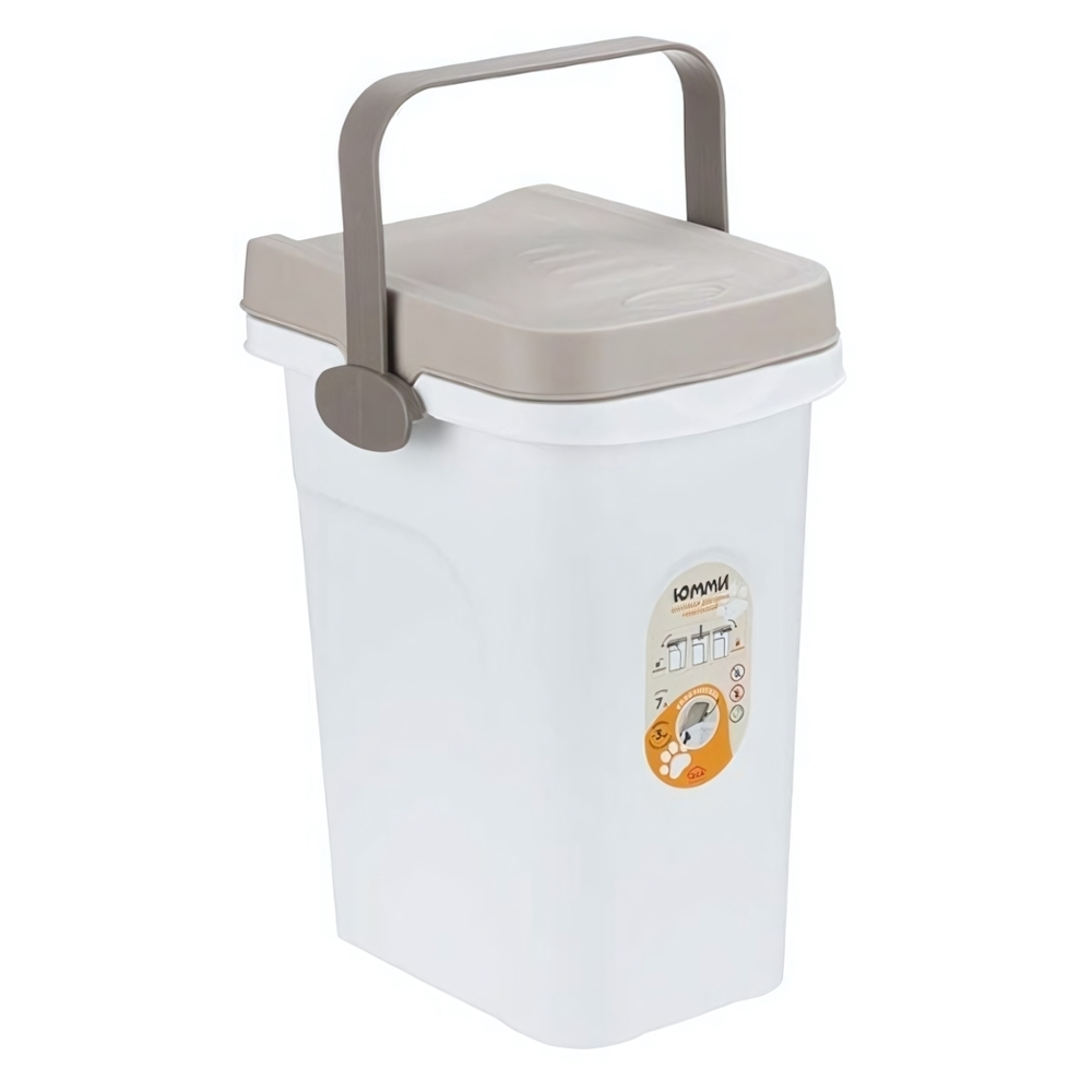 Контейнер для хранения корма для животных 7л ЮММИ герметичный (вмещает 3кг сухого корма) М1800