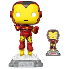 Фигурка Funko POP! Bobble Marvel Avengers 60th Comic Iron Man w/Pin (Exc) (1172) 69060