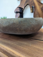 Раковина из речного камня RS-65841 62х43х15 из натурального камня