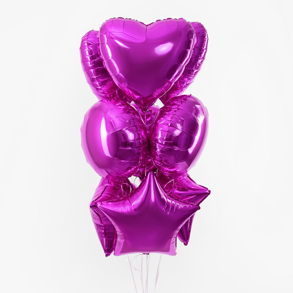 F Шар Звезда 19''/48 см, фуксия/Purple (БГ-15)  Изображение3