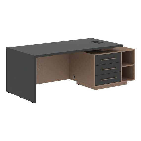 Стол руководителя с тумбой VCT 2190(R)  2100х900х750 VELION