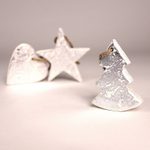 Украшения подвесные silver stars/trees/hearts, деревянные, в подарочной коробке, 24 шт.