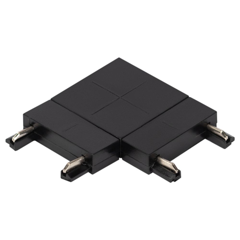 Коннектор питания ЭРА TRM-S5-CC BK для магнитного шинопровода угловой черный для системы S5 | Магнитный шинопровод и аксессуары