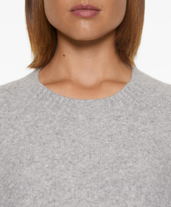 Oysho Свитер из трикотажа, серый меланж