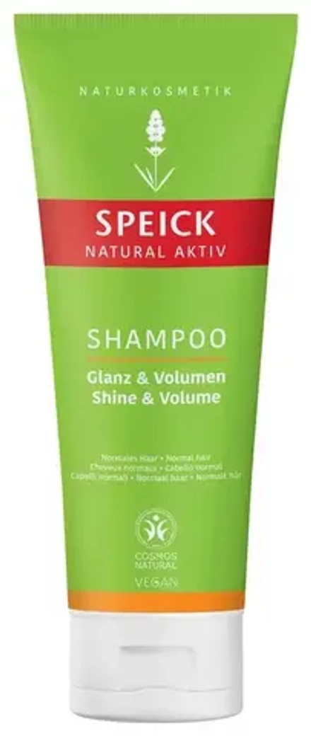 Шампунь БЛЕСК и ОБЪЕМ АКТИВ Speick, 200 мл