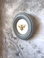 Панно 14 см. насекомые на стену для интерьера Пчела