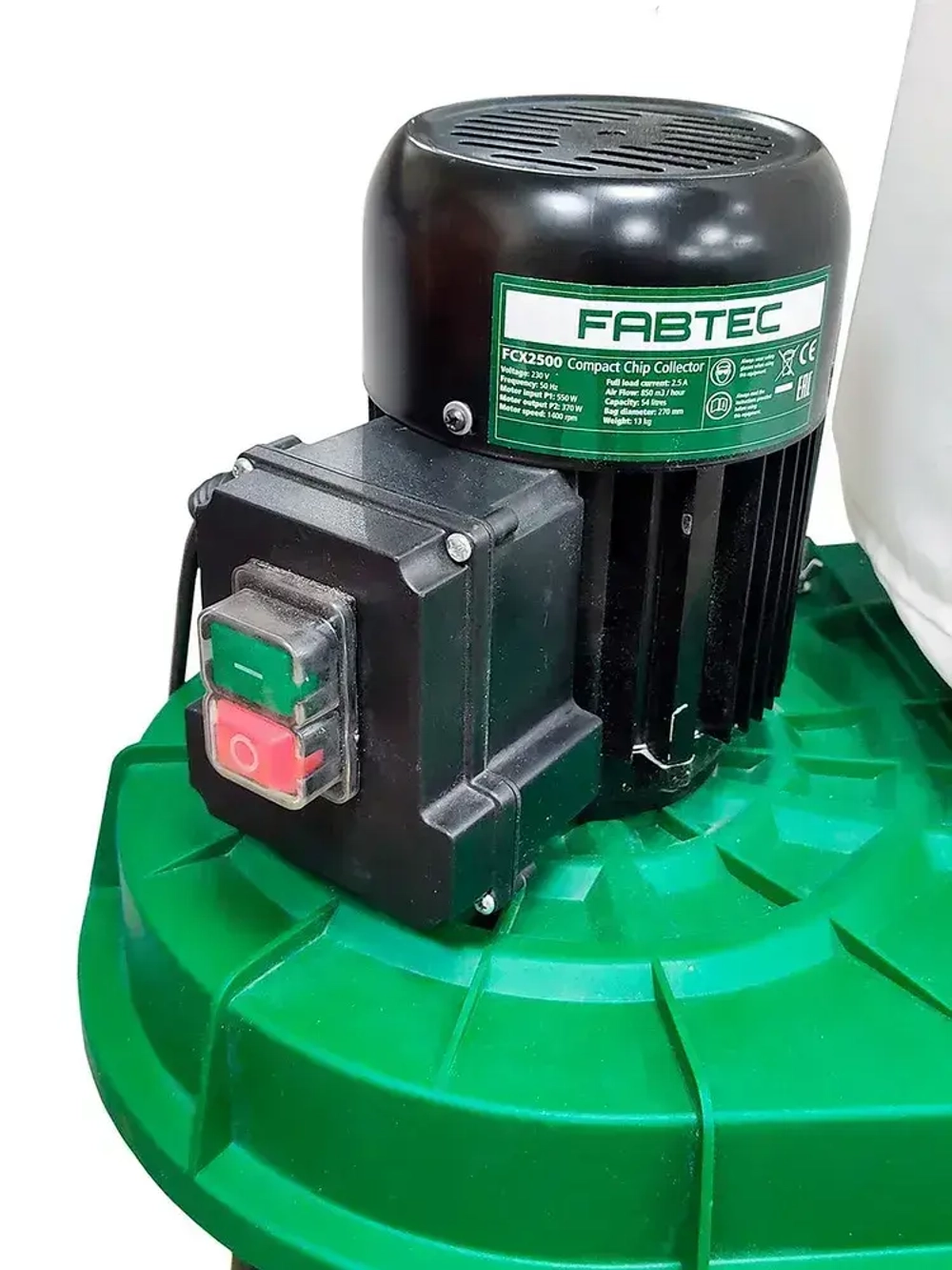 Стружкоотсос FABTEC FCX2500, арт. 63277, очистка воздуха, мощная система всасывания