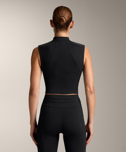 Oysho Майка Evermove в рубчик, черный