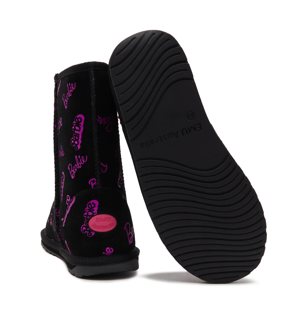 Кожаные угги emu australia x barbie EMU Australia - черный(K12904)