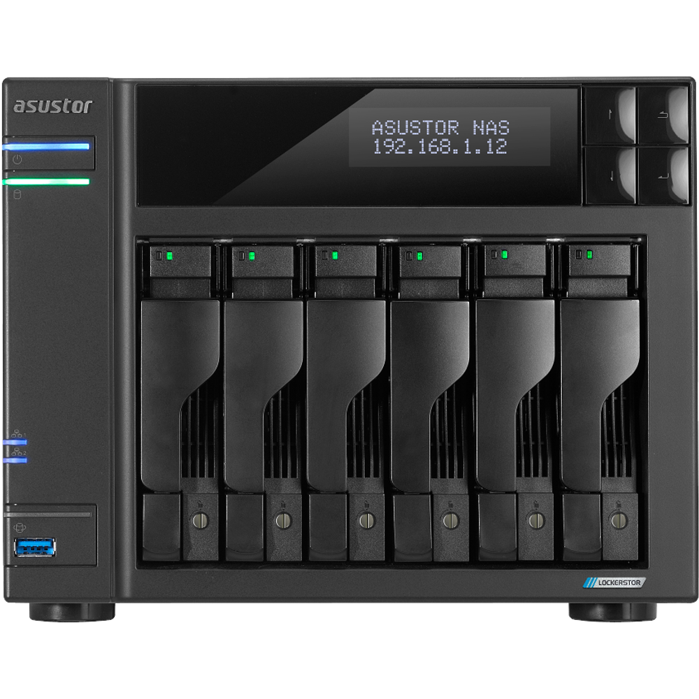 Сетевое хранилище (NAS) ASUSTOR LOCKERSTOR 6 Gen2 (AS6706T)