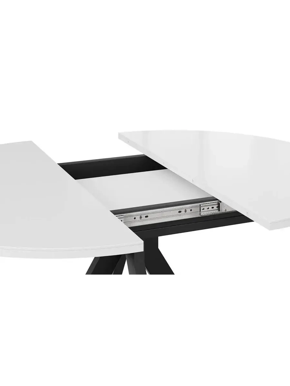 Стол кухонный Стекло глянцевое мрамор 100(132)х75х75 см