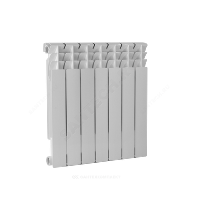 Радиатор биметаллический Ultra Plus 500 4 секции Qну=572 Вт RAL 9016 (белый) Ogint .