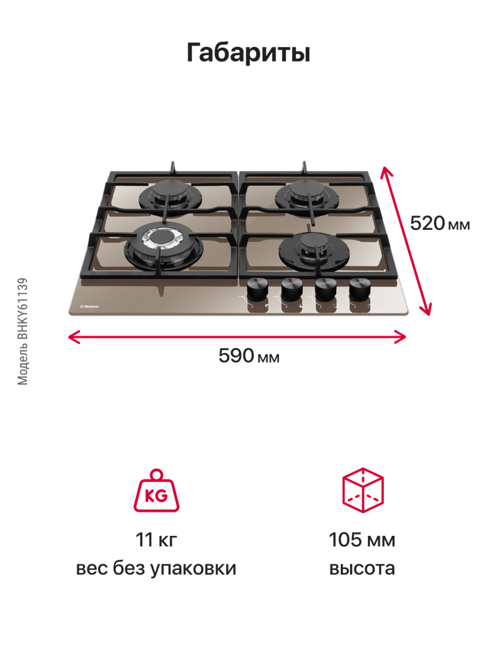 Газовая панель Hansa BHKY61139