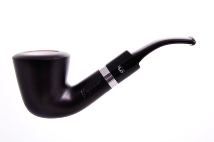 Курительная трубка Gasparini черная с пенкой, форма 39, 620-39