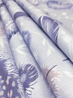 Наволочка 1шт перкаль Сказка "Перышко" 40x60 см на молнии