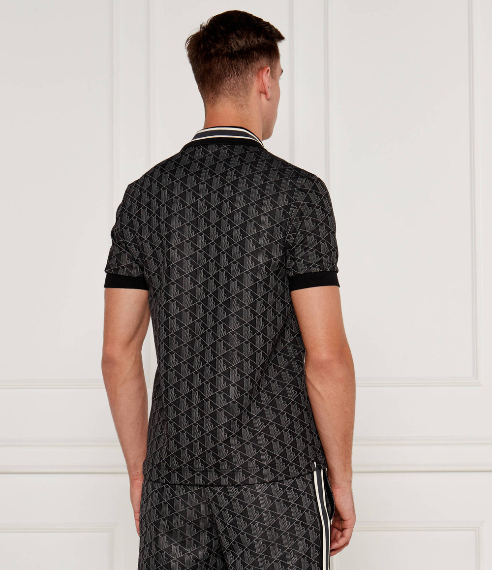 Поло Lacoste - черный(DH1417)