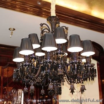 replica BACCARAT ZÉNITH CHANDELIER ( 12 lights + black )