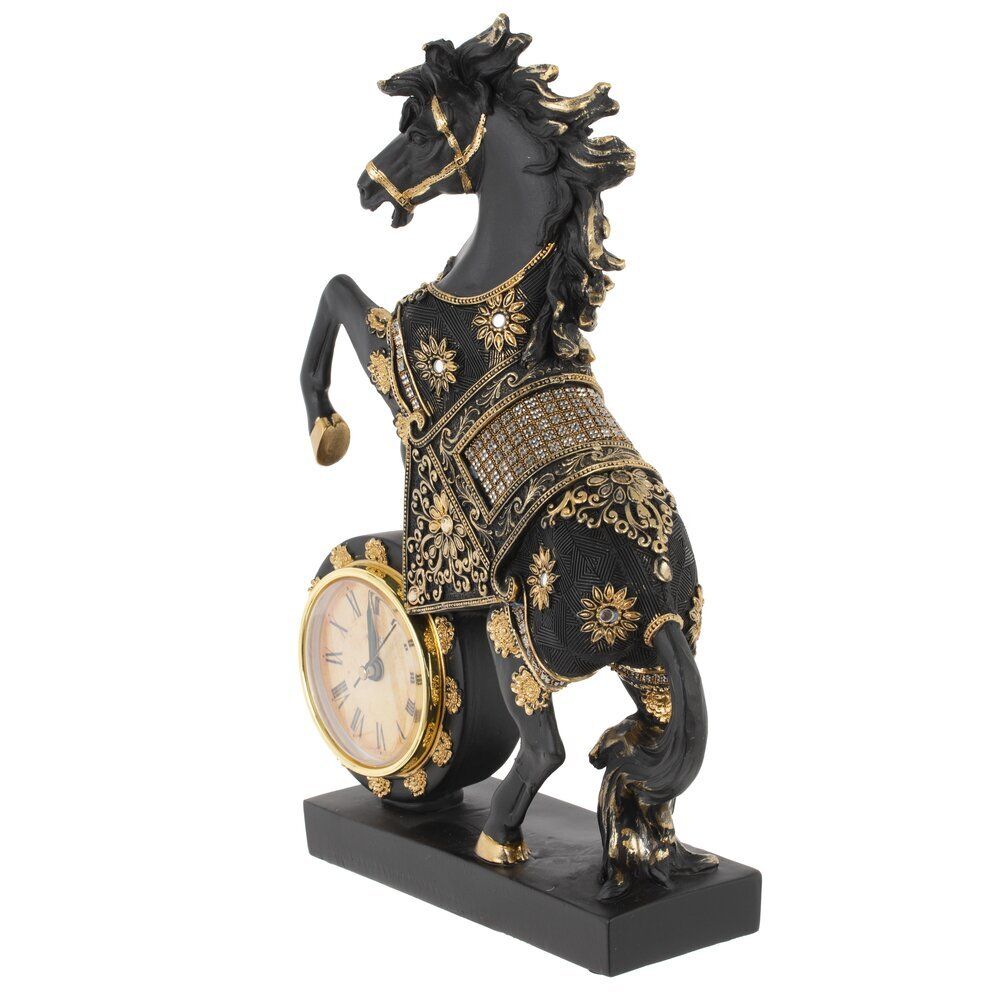 GAEM Фигурка декоративная "Лошадь" с часами (AAx1,н.п.), L23 W7 H33 см