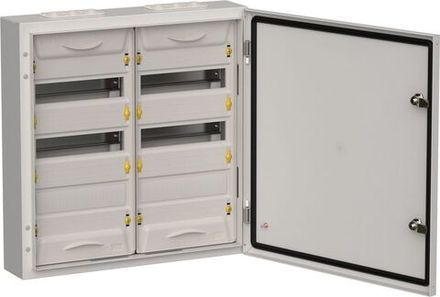 Корпус ЩРн-72 (2х36) TITAN 5 585х570х140 IP54 метал. сер. IEK TI5-50-N-2X036-54-7035