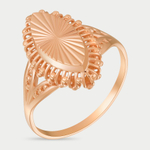 Кольцо для женщин из розового золота 585 пробы без вставок (арт. 71032)