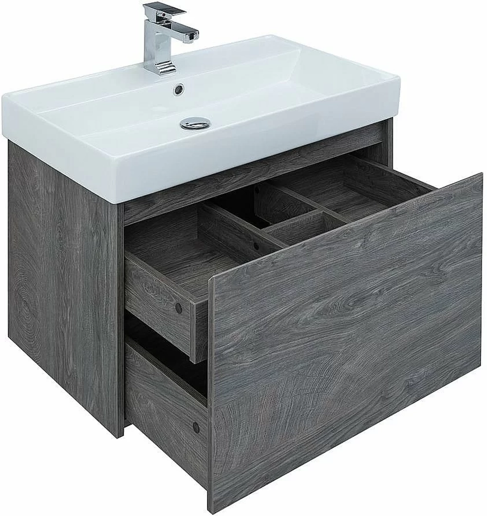 Тумба с раковиной Aquanet Nova Lite 242274 75 дуб рошелье