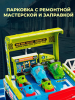 Игровой центр Железная дорога с интерактивным рулем на батарейках
