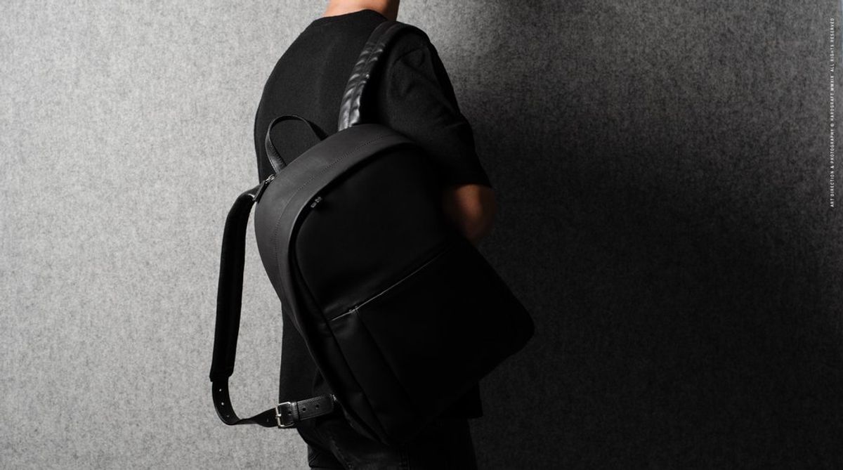Hard Graft Well-Rounded Backpack Black Coated — рюкзак