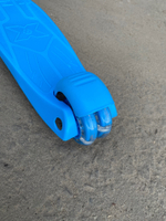 Самокат детский 3-х колесный (2 св. п 120 мм, з 80 мм) руль 54-84 см до 40 кг, голубой U000006Y