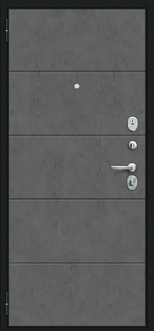 Граффити-1 Инсайд Букле черное/Slate Art 205*96 правое