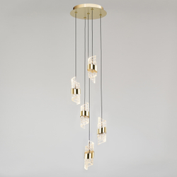 Подвесной светильник MD23001022-5A gold