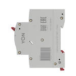 Модульный автоматический выключатель YON MB63, 2P, характеристика D, 63A, 6kA