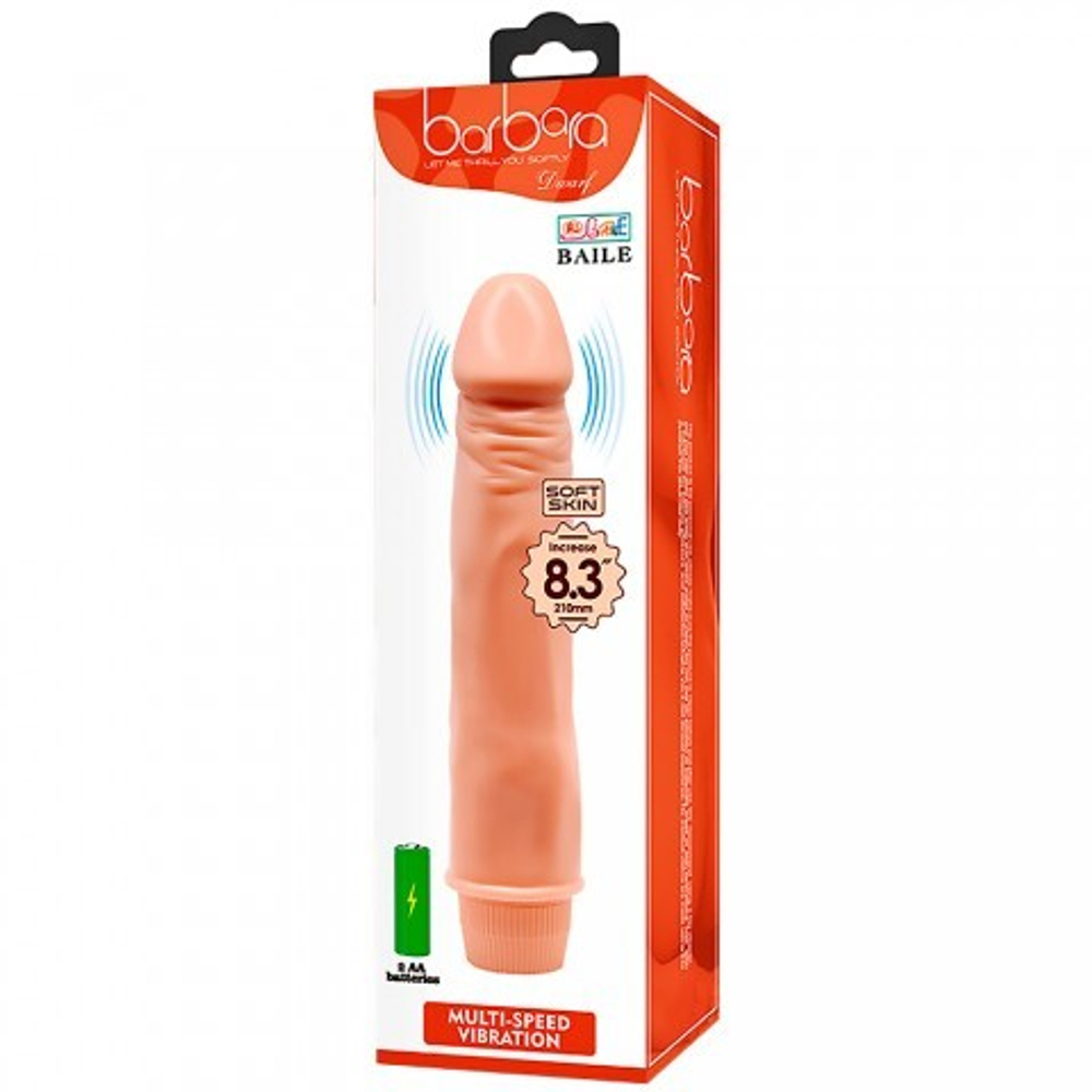 Вибратор реалистичный Barbara (21,5*4 см.)