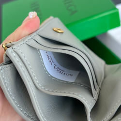 Bottega Veneta Small Intrecciato Bi-Fold Zip Wallet