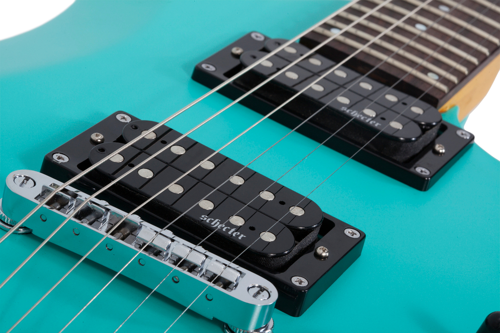 Schecter C-6 DELUXE SATIN AQUA