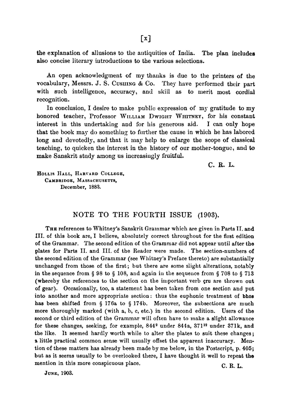 Lanman's Sanskrit Reader | Charles Rockwell Lanman