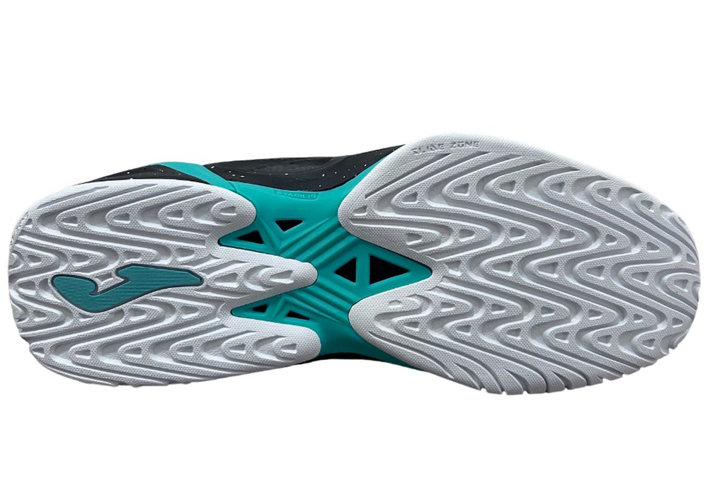Мужские кроссовки теннисные Joma Set Men 2601 All Court - black/turquoise