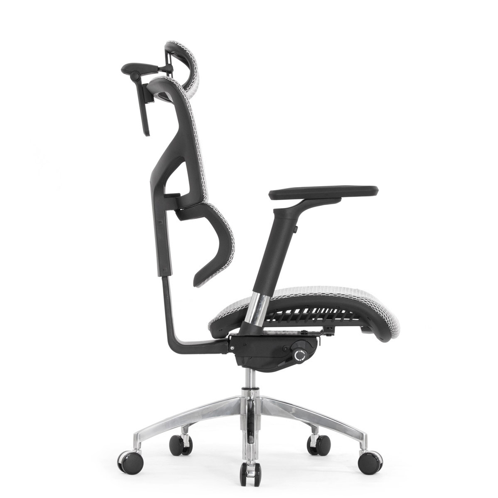 Кресло EXPERT 2 SAIL-ART SAS-MF01 T-06 White (подлокотник 6D(360), подголовник 5D, Сетка белая)