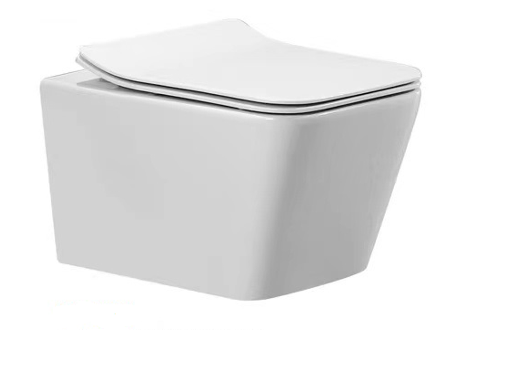 Унитаз подвесной ROVENO PC-030 безободковый, дюропласт, микролифт PC-030