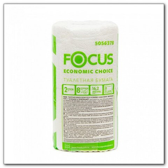 Туалетная бумага Focus, 8шт в упаковке
