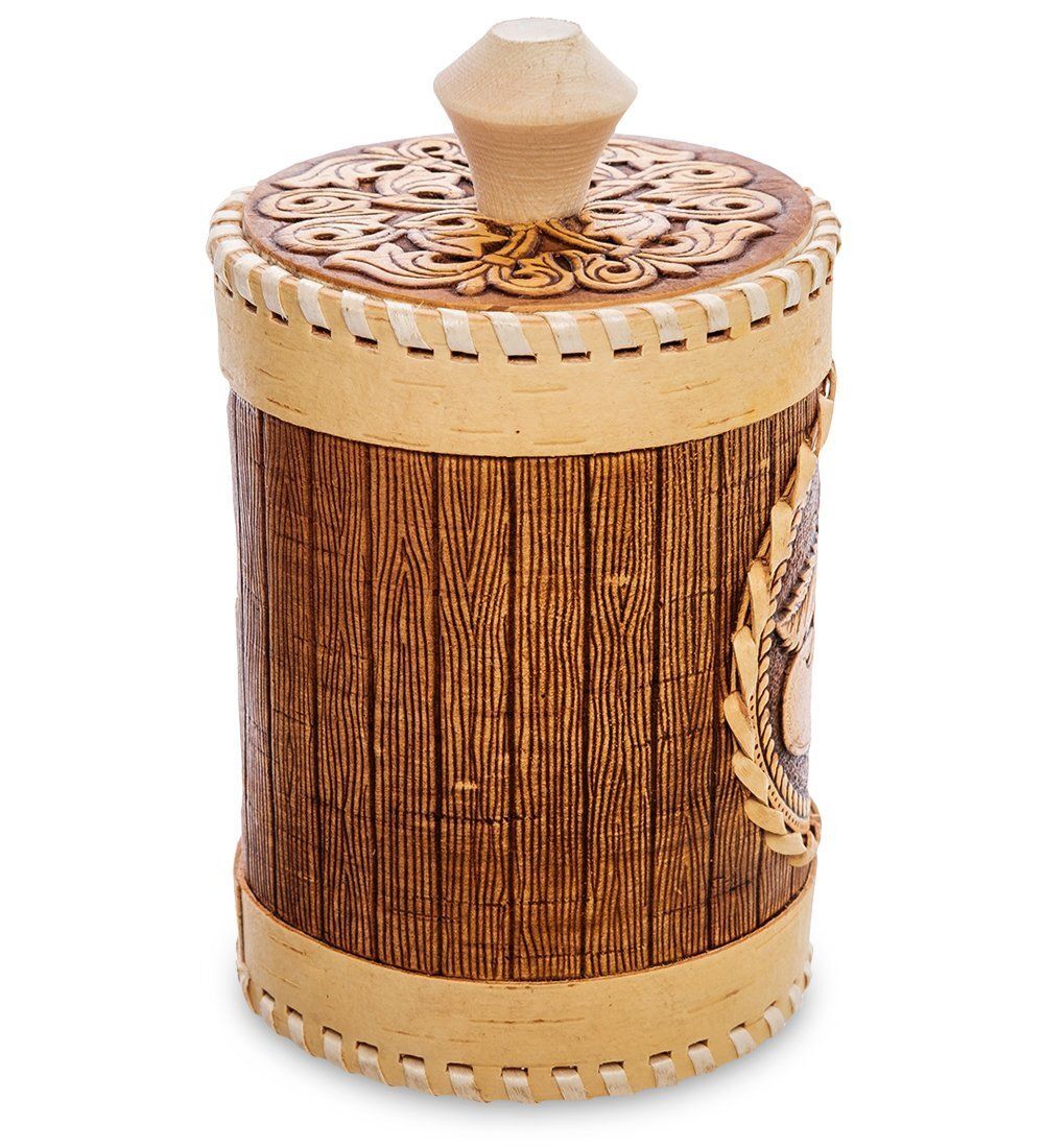 BST-317/ 2 Туесок «Вишня» ср. (береста)