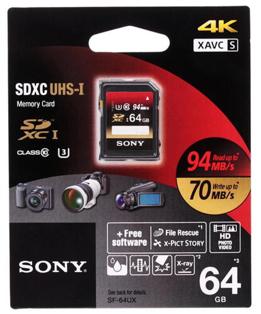 Карта памяти Sony SDHC 64 Gb Class 10 Карта памяти Sony SDHC 64 Gb Class 10
