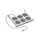 19" Вентиляторный модуль 6 вентиляторов с термостатом для 19" IT-корпусов ДКС серии STI/CQE, RAL7035