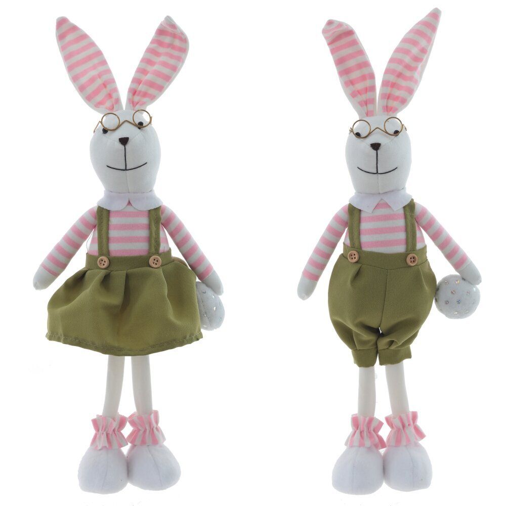 GAEM Игрушка набивная "Заяц/Зайка", L12 W7,5 H41/33 см, 2в.