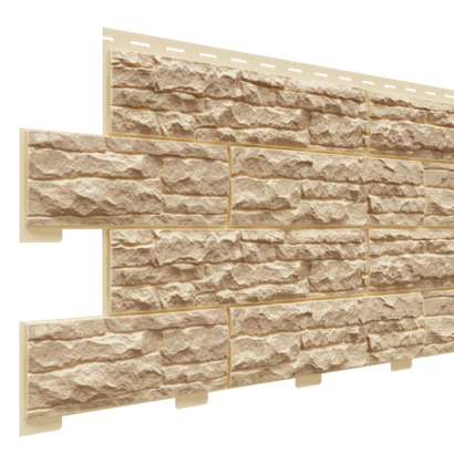 Фасадная панель Доломит Скалистый Риф Люкс Карамель