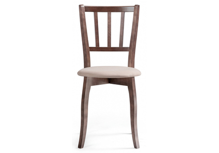 Стул деревянный Woodville Айра бежевый, орех, ножки орех
