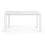 ATTA Стол 160 (220) x90 белое стекло